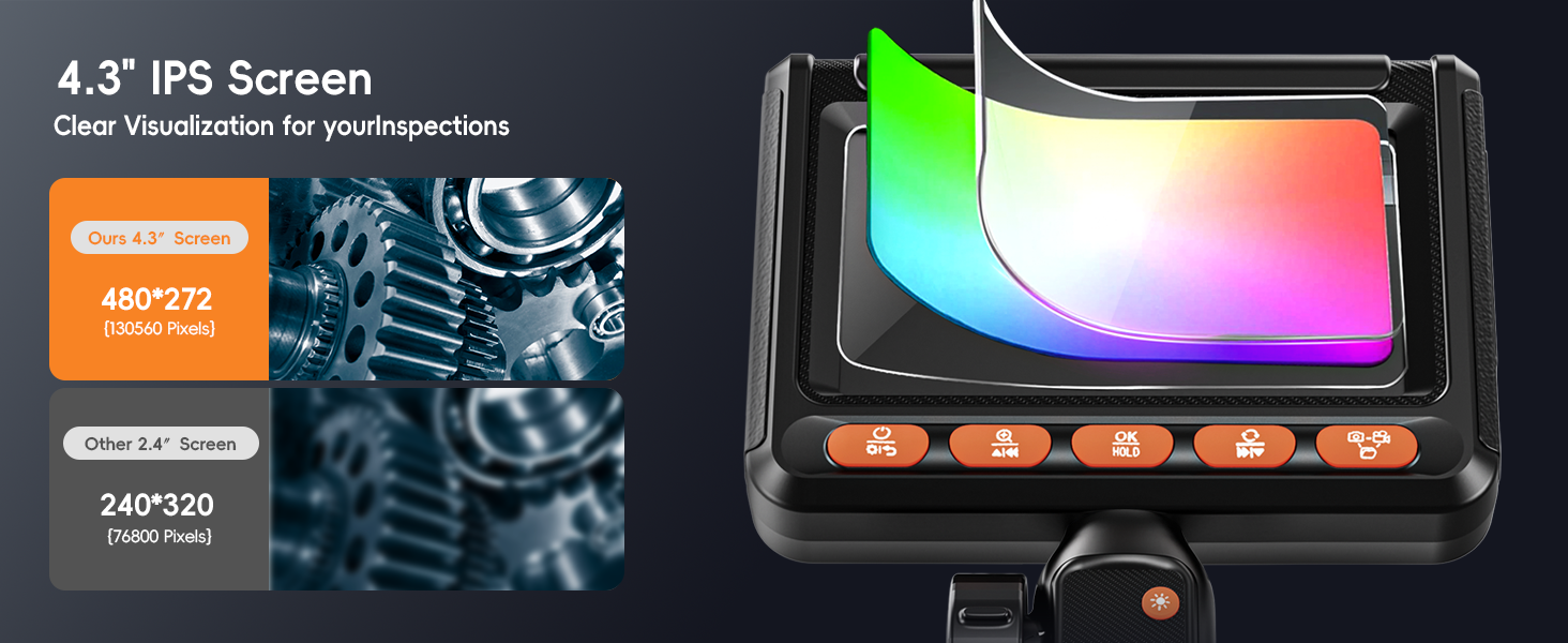borescope camera with light