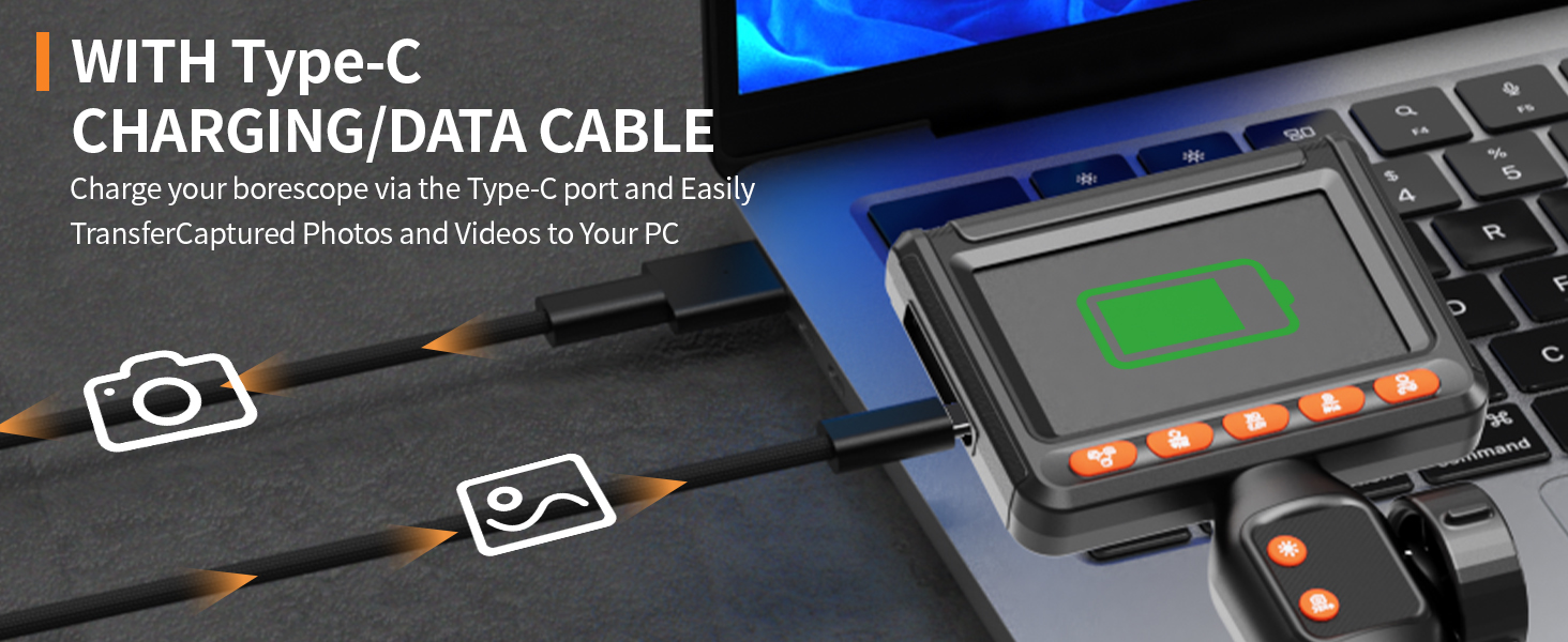 borescope camera with light